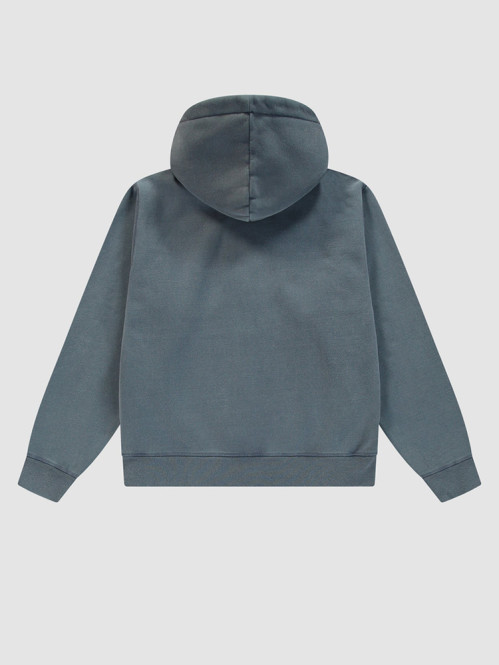 Stencil sunfade zip hoodie navy 