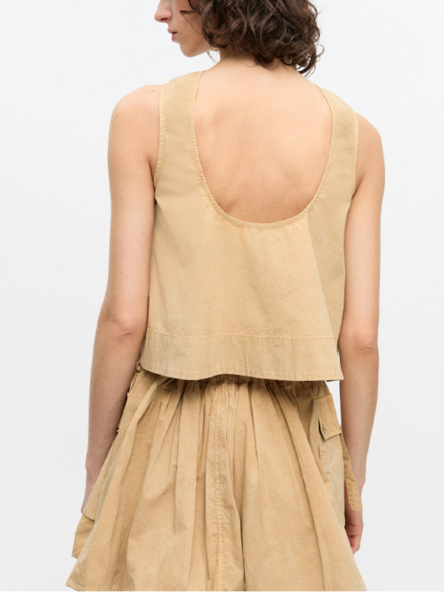 Stretch cotton top lark 