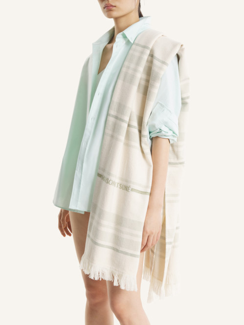 Striped towel clay 