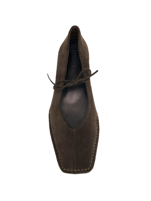 Sway ballerina suede brown 