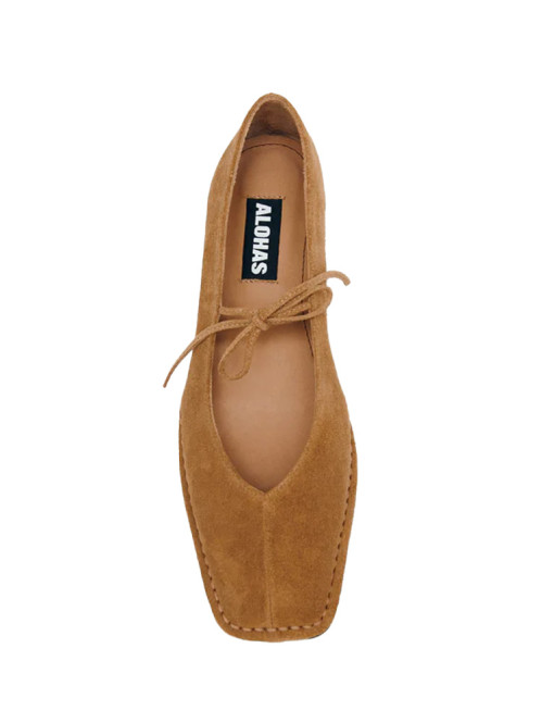 Sway ballerina suede tan 