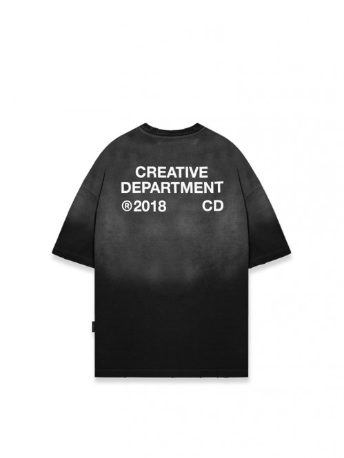 T-shirt creative dpt faded black 