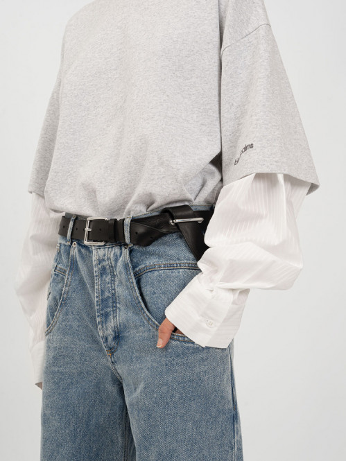 Tee shirt layer grey M