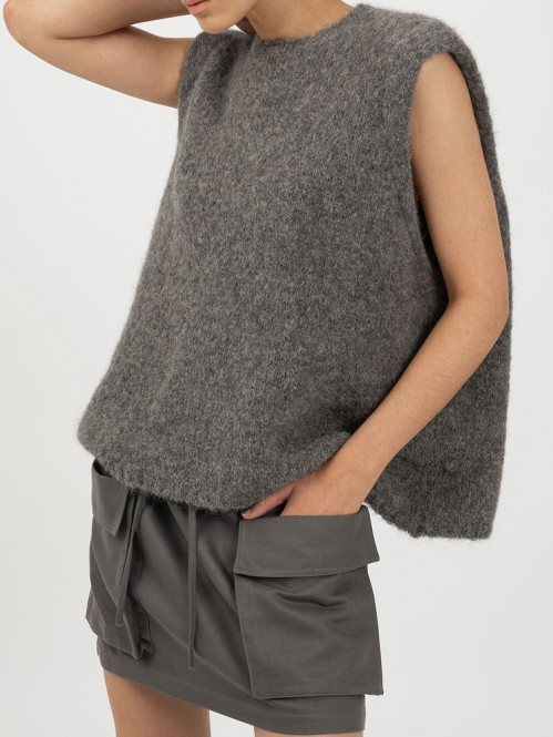 Teya top grey 