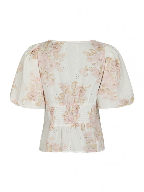 Timra emb blouse dusty rose 