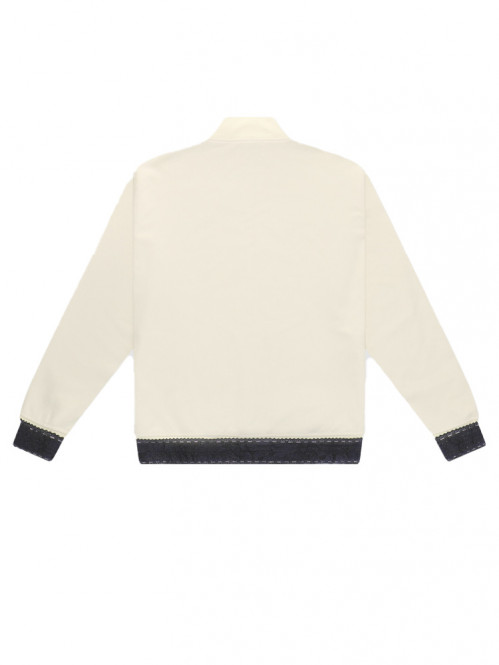 Trim strip bottom jacket cream 