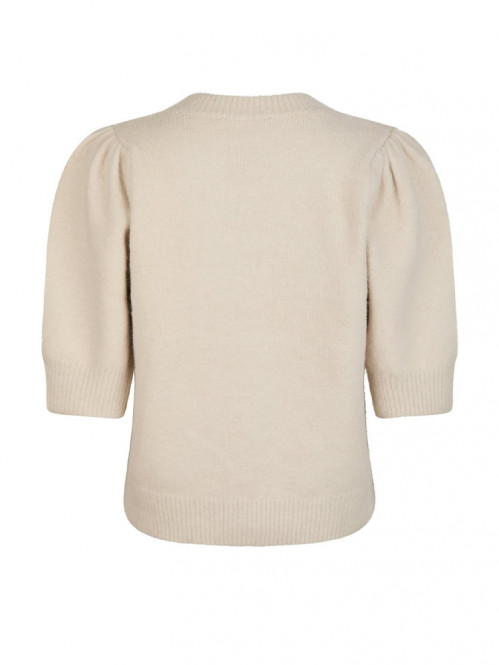 Trudy deco knit cardigan ivory 