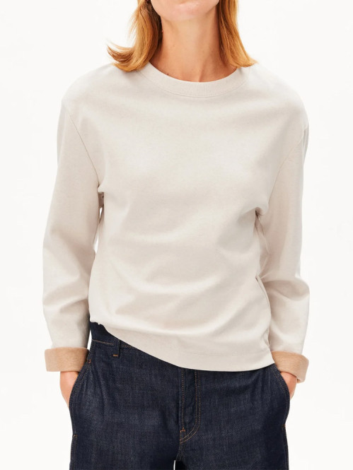 Un-wasted longsleeve undyed cinamon 