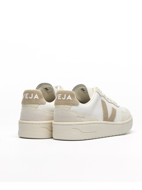 V-90 o.t. leather sneaker white taupe 