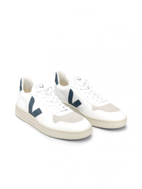 V-10 leather sneaker white californa 