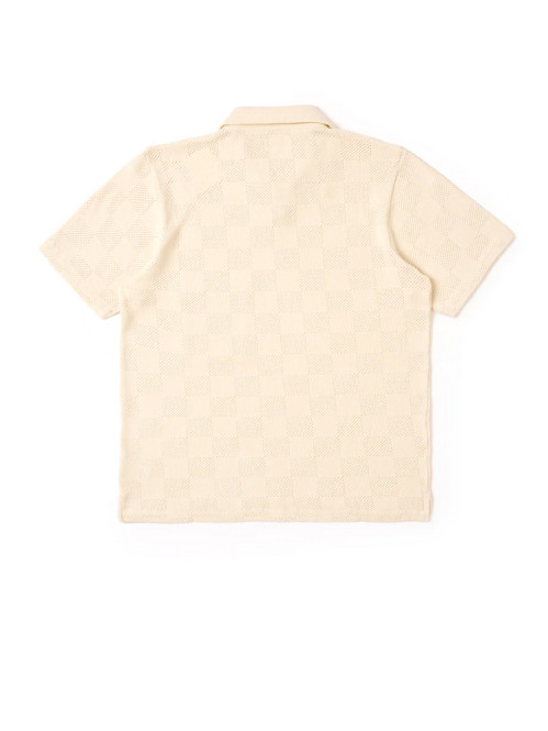Vacation polo fantasy checkerboard ecru 
