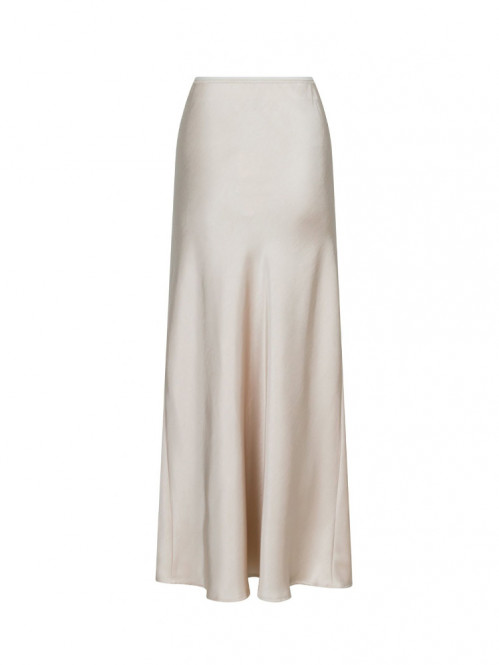 Vicky heavy sateen skirt champagne S