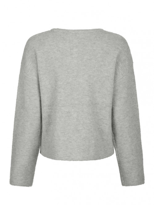 Vilja knit cardigan lt grey mel 
