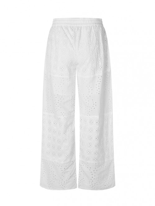 Viljane-m embroidery pants white 