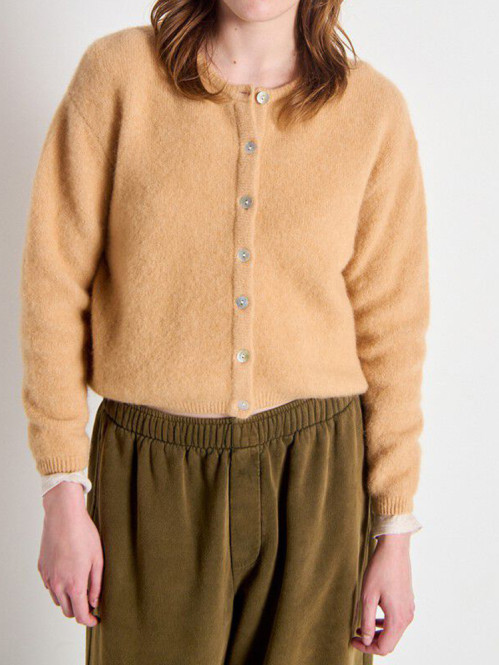 Vito 19e cardigan noisette chine 