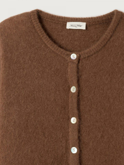 Vito 19e cardigan chocolat chine M