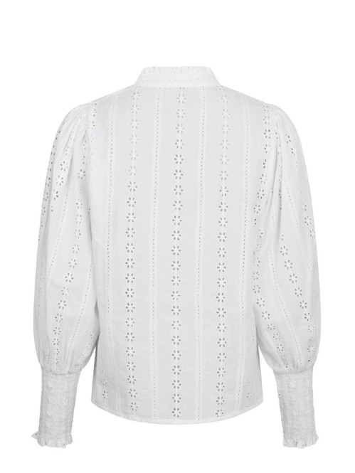 Wenna embroidery blouse white S