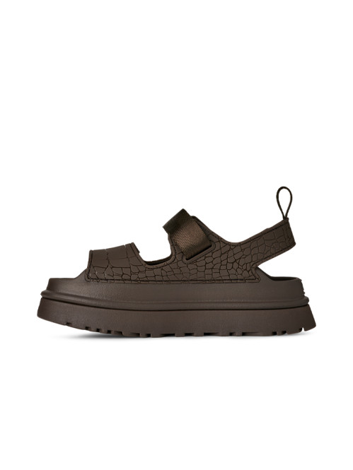 W goldenglow embossed sandals dense smoke 