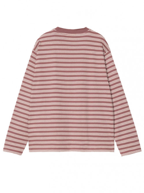 W ls sydney t-shirt stripe dusty pink M