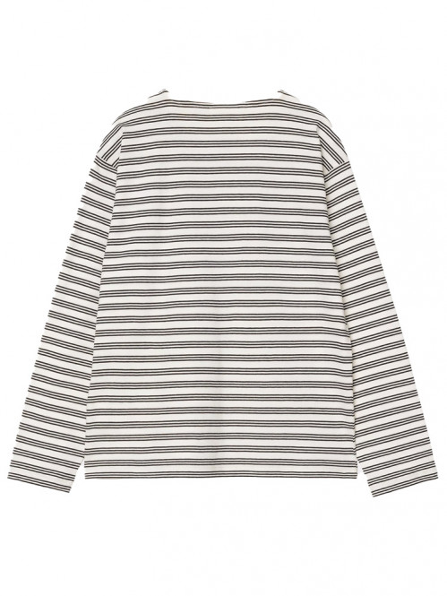 W ls sydney t-shirt stripe wax S