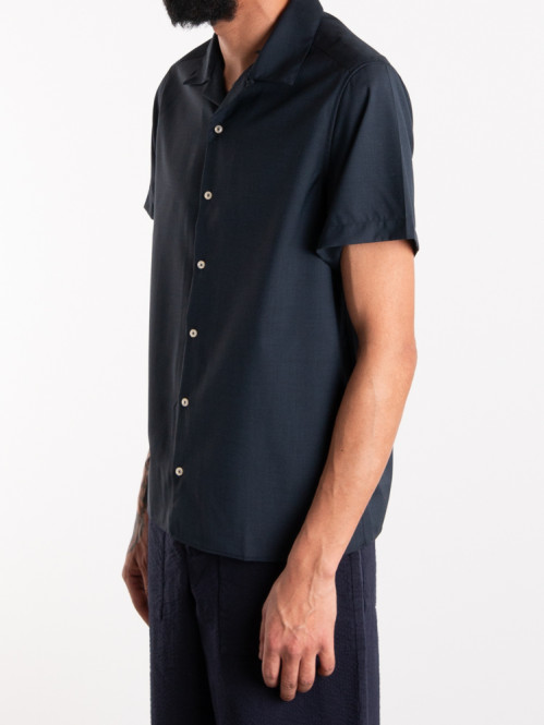 Camicia bowling mc shirt blue XL