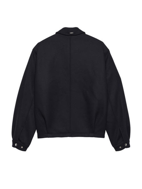 Wool coach jacket black 