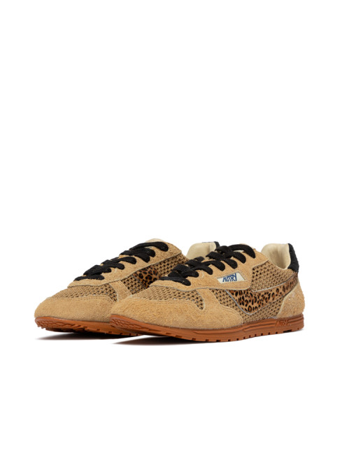 Windspin low wmns sneaker suede pony leopard 