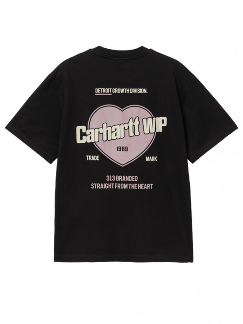 W ss growth t-shirt black 
