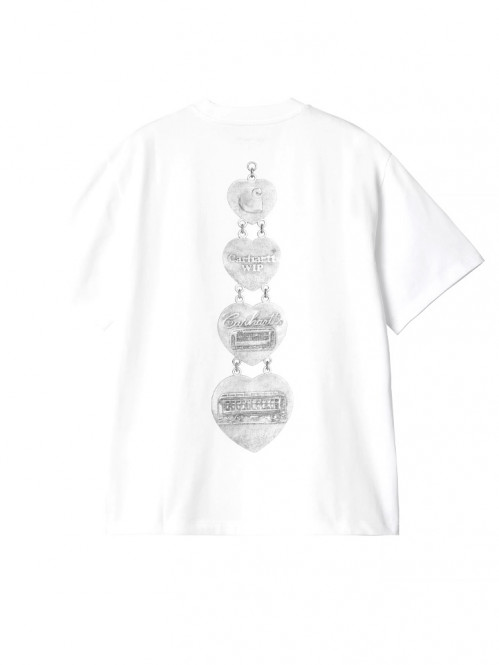W ss hartt chain t-shirt white 