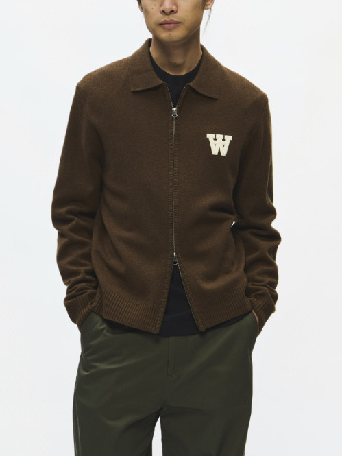 WW tay zipper cardigan desert palm 