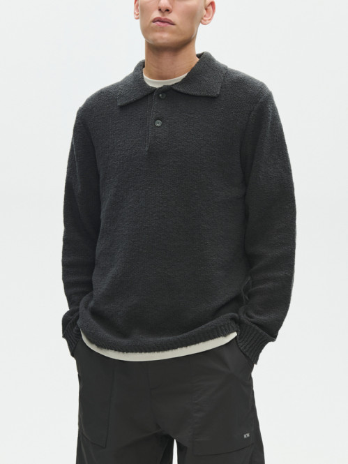 WWvisti polo knit p black 
