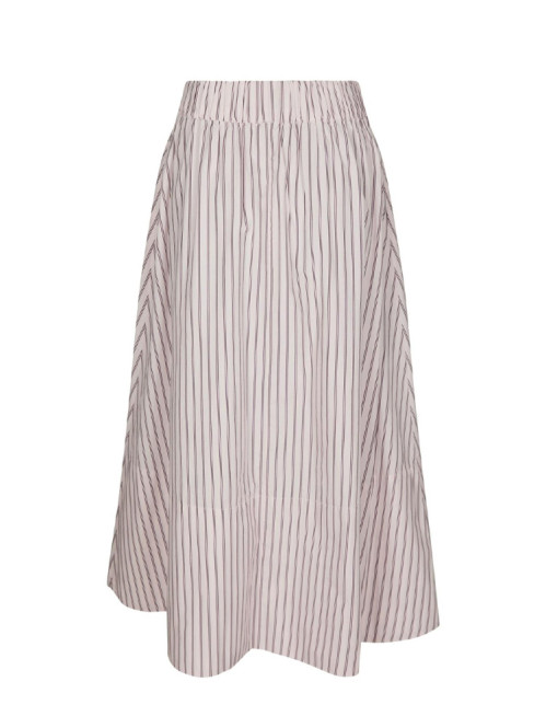 Yara long double stripe skirt rose XS