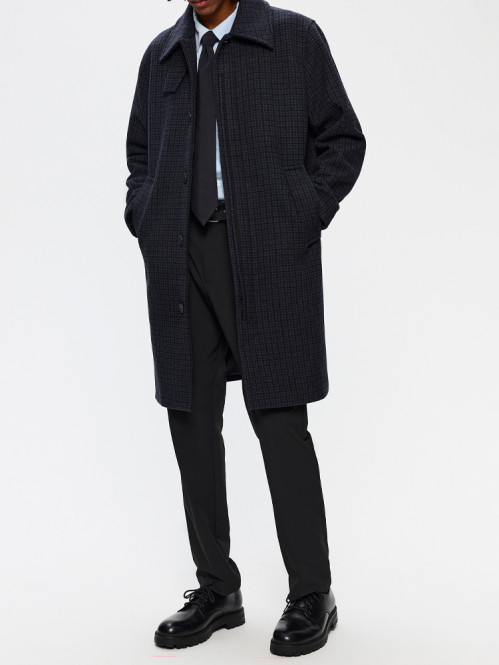 Yonatan coat grey check 