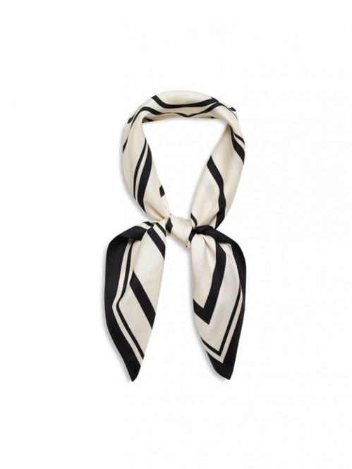 York scarf ivory black 