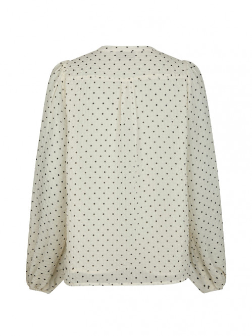 Yrima dot blouse white 