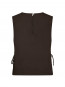 Svetlana linen top dk brown 