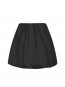 Stela short balloon skirt black S