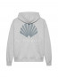 Logo hoodie ash green 