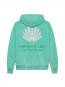 Logo hoodie green frost 