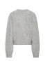 3d flower knit lt grey melange 