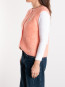 East 19m cardigan peches blanche 