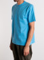Blurry back print t-shirt blue 