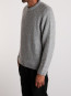Dun textured sweater grey 