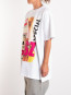 Lila oversized t-shirt white 