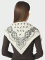 Adelina paisley knit scarf off white OS