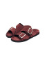 Alba sandals suede burgundy leather 
