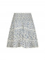Alett dot flower skirt blue 
