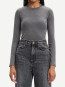 Alexa longsleeve dk grey melange 