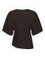 Alira boxy tee dark brown 