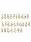 Fluent letter d gold OS